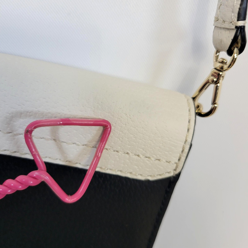 Kate Spade Crossbody Bag Womens Small Muiticolor Leather Pebble Colorblock Purse - Picture 15 of 16
